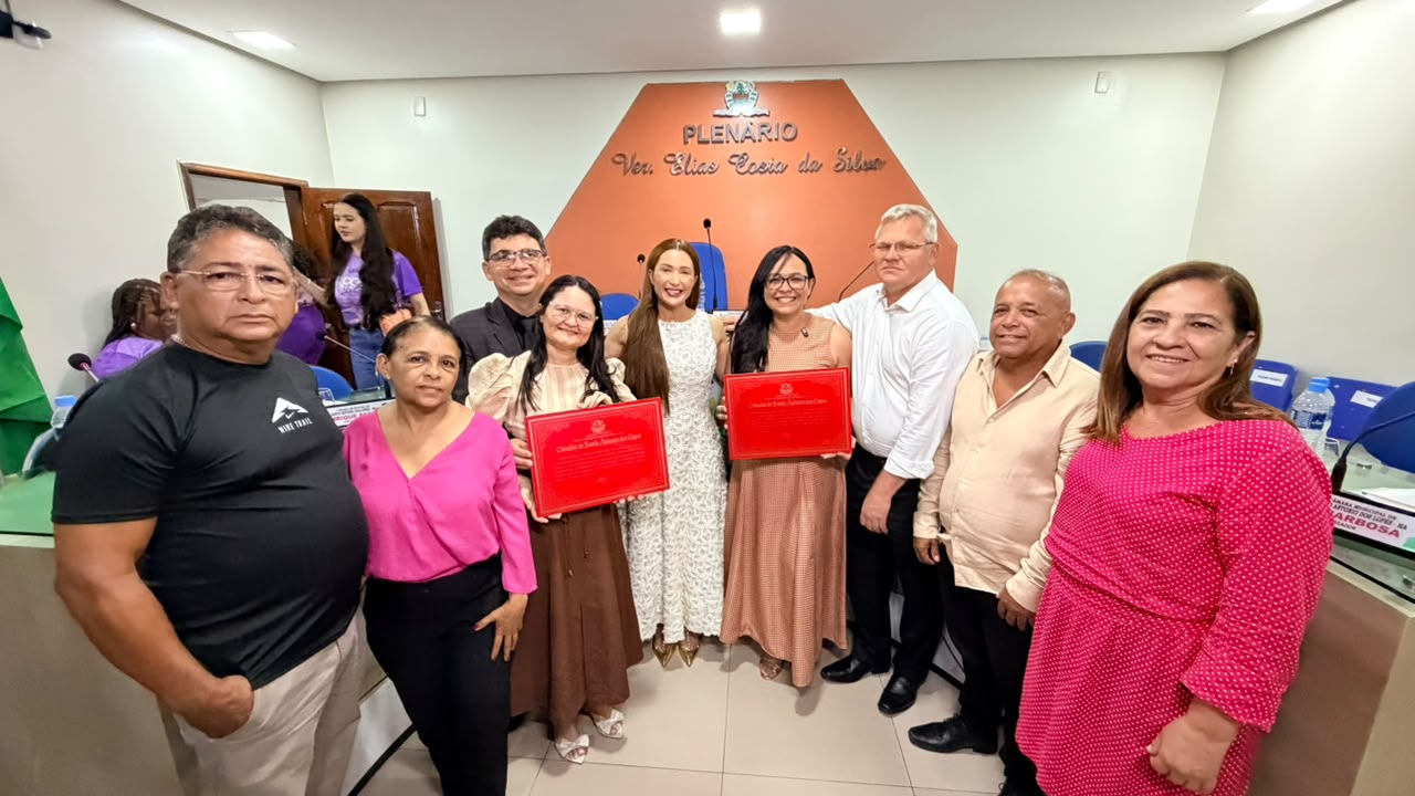 Câmara de Santo Antônio dos Lopes homenageia juíza e pastor com Títulos de Cidadão Santo-antoen...