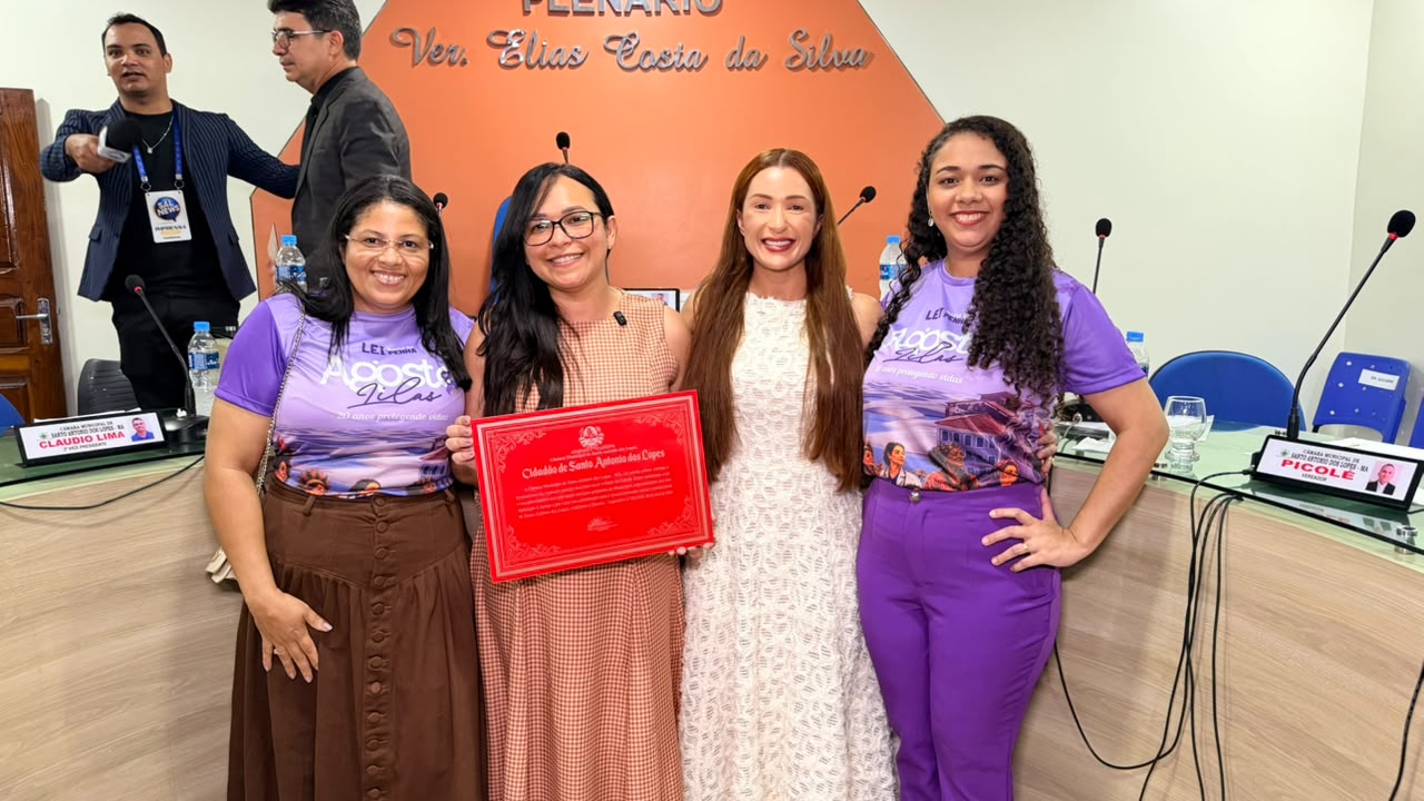 Câmara de Santo Antônio dos Lopes homenageia juíza e pastor com Títulos de Cidadão Santo-antoen...